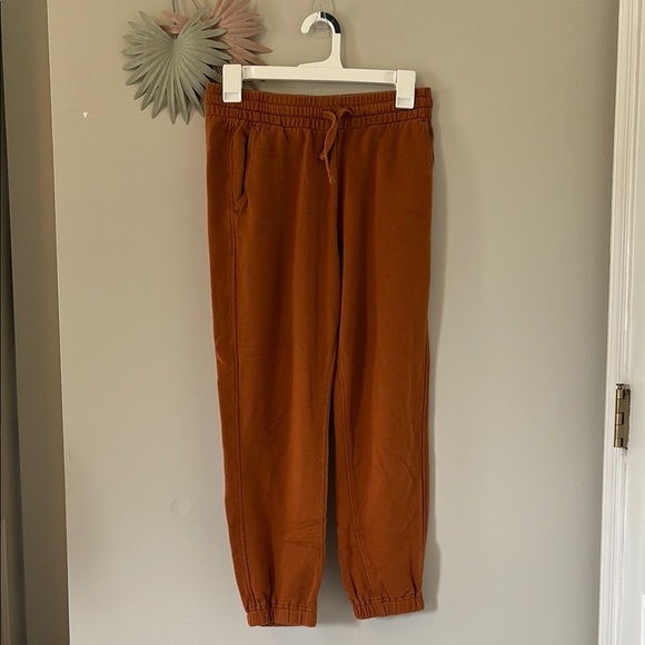 Everlane Rust Jogger Sweat Pants - Size S - Picture 2 of 5